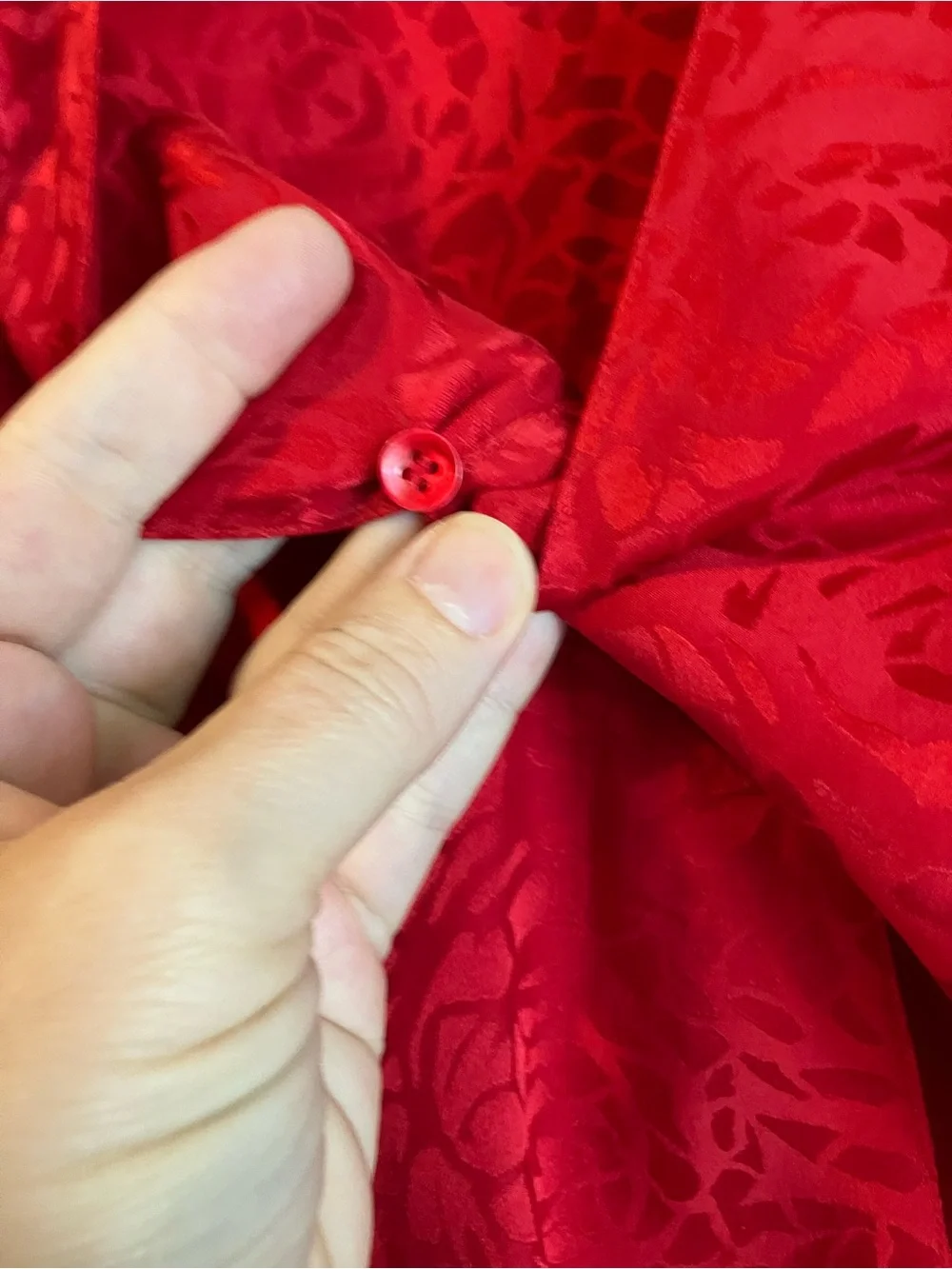 Red Vintage-Style Peplum top and skirt